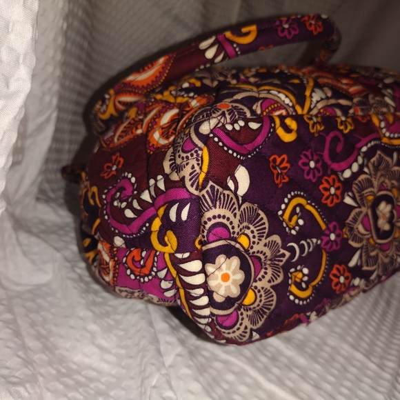 Vera Bradley Alice Purse Quilted Handbag With Kiss Lock Sunset Safari Pattern - Picture 9 of 13